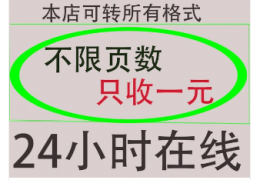 PDF转word服务项目