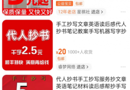 机器代写搞钱项目